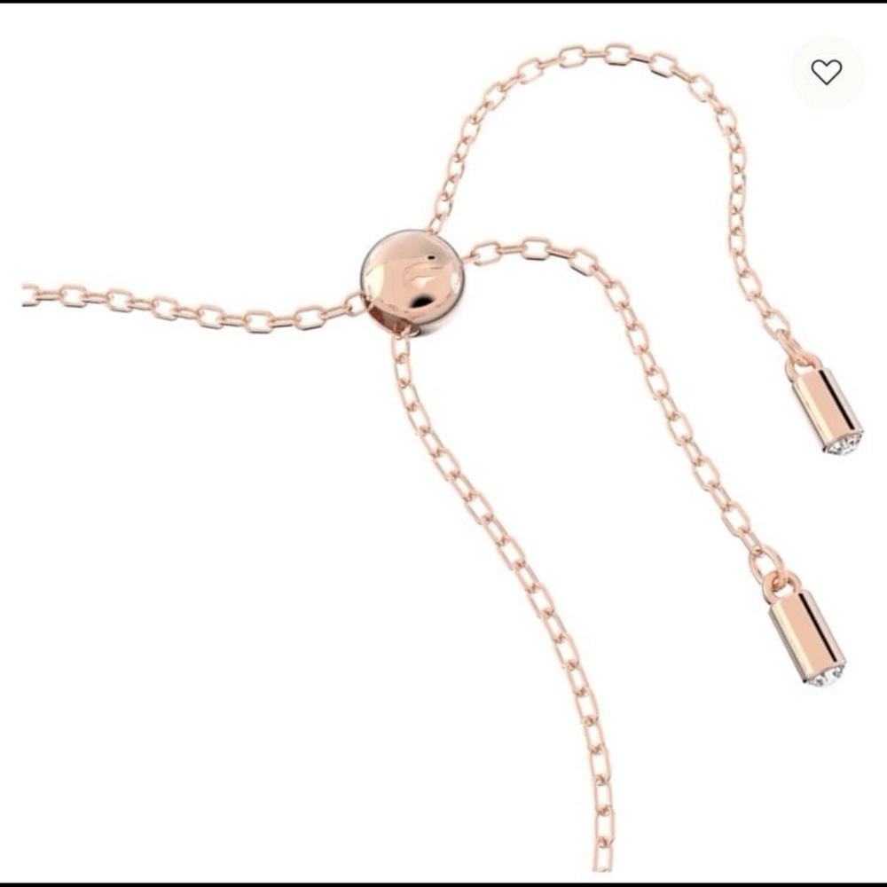 Dextera Bracelet Interlocking Loop, White, Rose G… - image 2